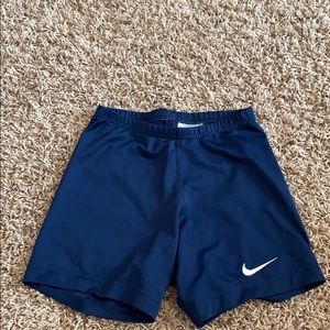 Navy blue spandex
